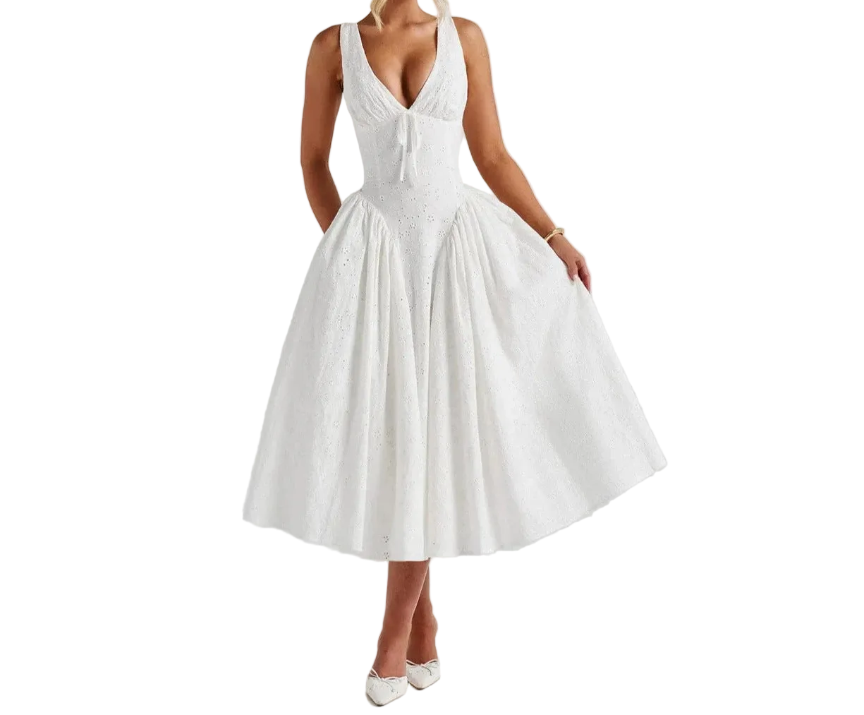 Sheath Dress In Sheer Fabric